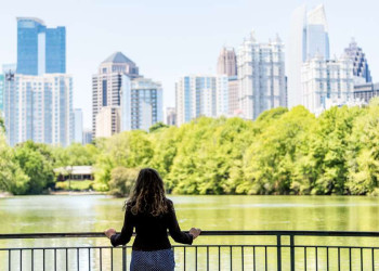 Blick auf die Skyline von Atlanta