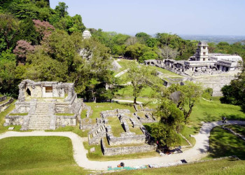 Die Mayastätte Palenque in Mexiko