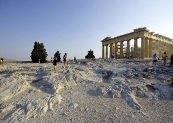Über den Dächern von Athen auf der Akropolis