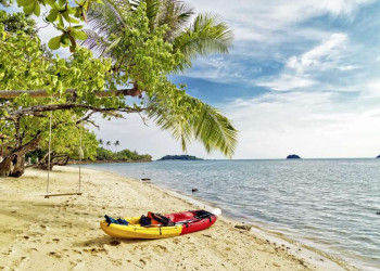 Badetage auf der Insel Ko Chang in Thailand
