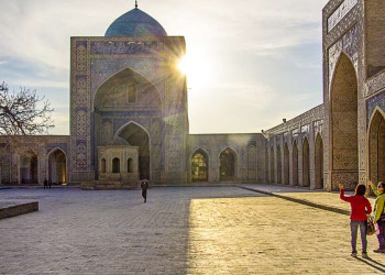 Die Kalan-Moschee in Buchara in Usbekistan