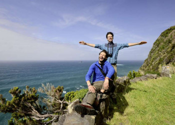 An der windumtosten Küste von Faial