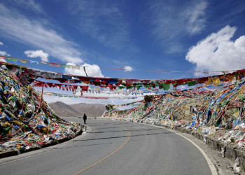 Der Pass Kampa-La in Tibet