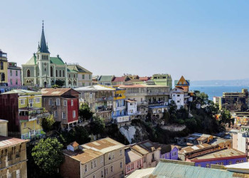 Die Hafenstadt Valparaíso in Chile