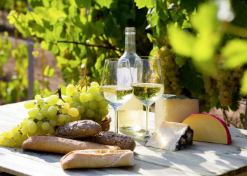 Wein, Brot und Käse in Frankreich