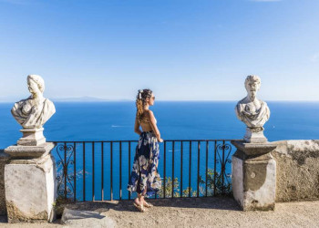 Wunderschöne Aussichten von der Terrasse der Villa Cimbrone