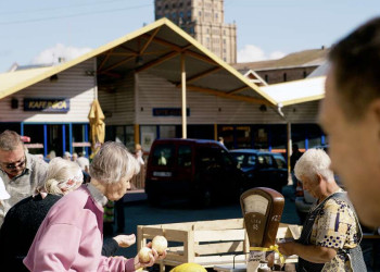 Auf dem Markt in Riga