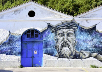 Street-Art auf Samos - Aegean style!