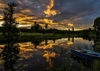 Ein Sommerabend in Schweden