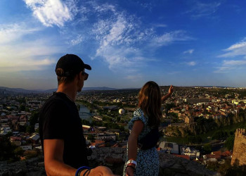 Tiflis - unser Panoramablick am ersten Abend!