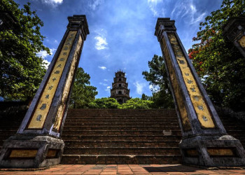 Typisch Vietnam - die Thien-Mu-Pagode