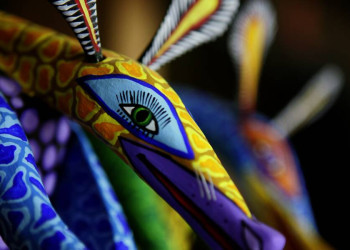 Fantasievoll bemalte Keramik ¿ typisch Mexiko