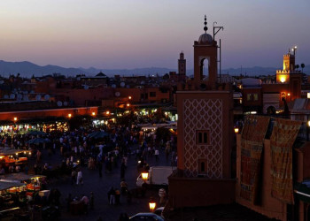 Abends auf dem Djemaa el-Fna