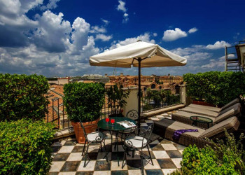 Auf der Dachterrasse des Hotels Nord Nuova