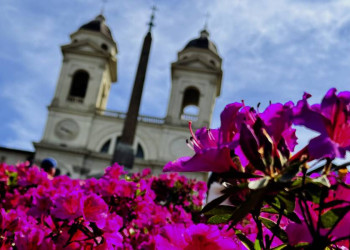 Auf der Spanischen Treppe in Rom