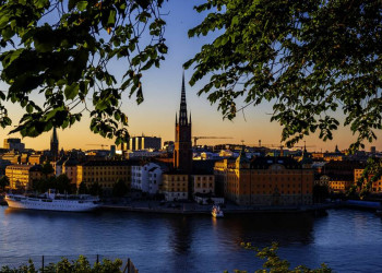 Welch zauberhafter Blick auf Riddarholmen und Gamla Stan!