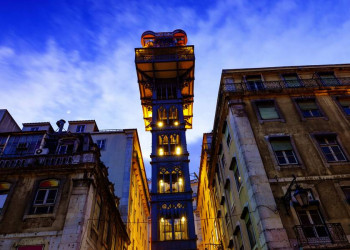 Der Elevador de Santa Justa in Lissabon