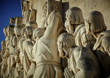 Das Denkmal Padrao dos Descobrimentos in Belém, Lissabon