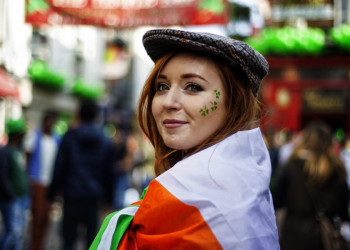 In Feierlaune am St. Patrick's Day