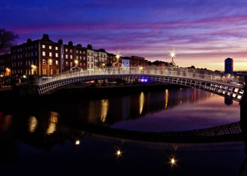 Die Half Penny Bridge in Dublin