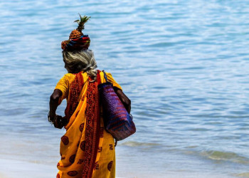 Strandfarben auf Mauritius