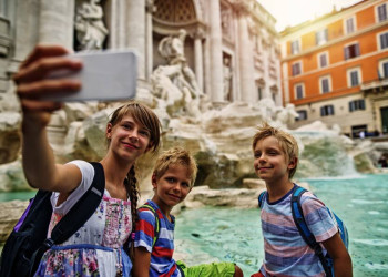 Selfie am Trevibrunnen