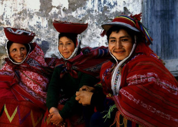 Einheimische Frauen in Ollantaytambo