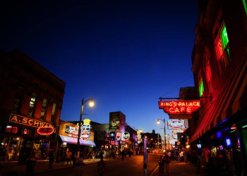 Die Beale Street, Vergnügungszentrum und Touristenattraktion in Memphis