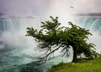 An den Niagarafällen in Kanada
