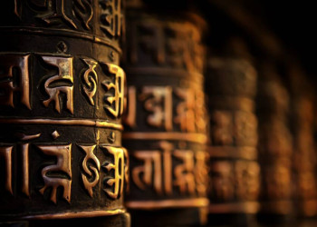 Gebetsmühlen in Kathmandhu, Nepal