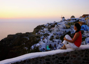 Sonenuntergang auf Santorin
