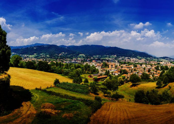 Bergamo in der Poebene