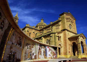 Die Wallfahrtskirche Ta'Pinu auf Gozo