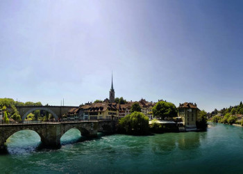 Die Aareschleife in Bern