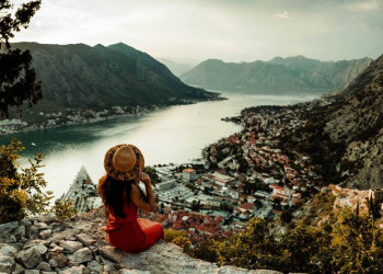 Blick in die Bucht von Kotor