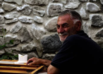 Mann in Georgien