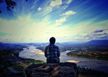 Flusslandschaft in Laos