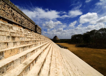 Die Adivino-Pyramide in Uxmal, Mexiko