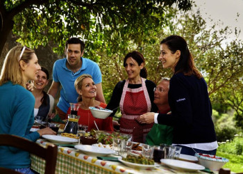 Sizilianischer Imbiss auf einem Landgut