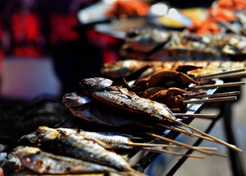 Frischer Fisch vom Grill