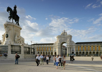 Reiterstandbild auf dem Praca do Comércio