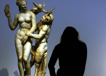 Statue im Nationalmuseum in Athen