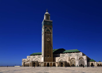 Die Moschee Hassan II in Casablanca - ein Highlight unserer Reise nach Marokko.