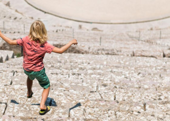 Im Theater von Epidauros