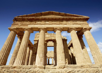 Der imposante Concordia-Tempel in Agrigent