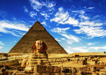 Die Cheops-Pyramide und der Große Sphinx