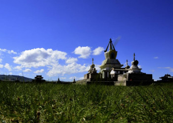 Der Goldene Stupa des Klosters Erdene Zuu bei Karakorum