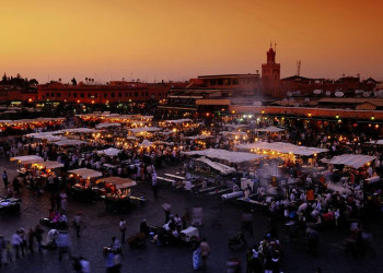 Der Djemaa el-Fna in Marrakesch