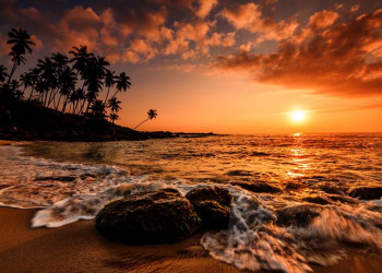 Sunset am Indischen Ozean