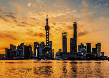 Shanghai - der Blick vom Bund auf den Stadteil Pudong